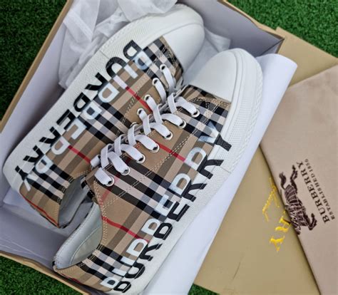 burberry logo print sneakers|burberry sneakers men price.